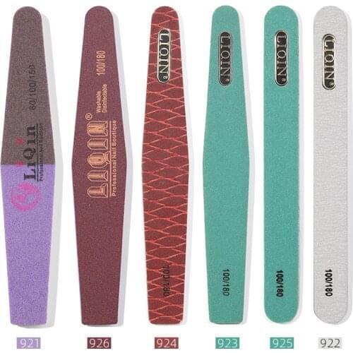 5pcs / lot nail file sandpaper for gel nails 180/240 professional manicure pad pedicure Double sided set of limas nail tools