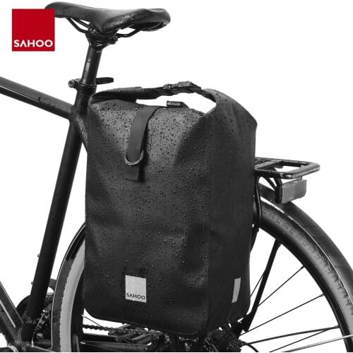 SAHOO Bike Bag Bicyce Rear Seat Bag Large Capacity Multifuncation Outdoor Cycling Handbag MTB Road Bike Rack Panniers