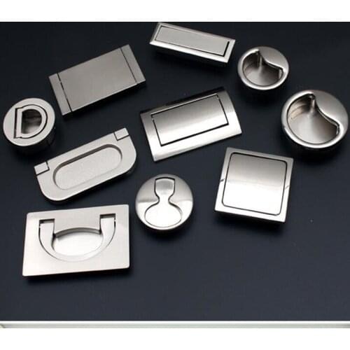 Modern Simple Invisible Handle, Built-in Drawer Cabinet Door, Dark Pull Cabinet, Round Cabinet Handle Embedded Drawer Door