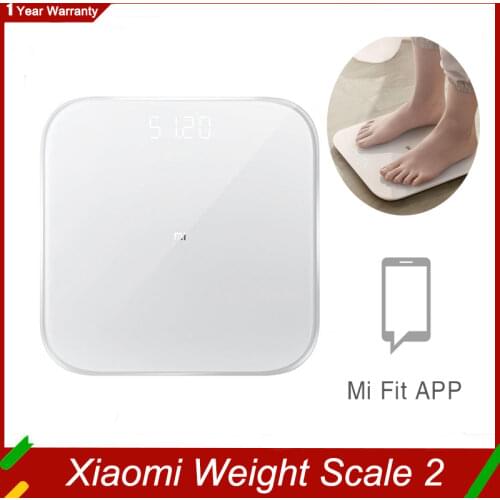 Original Xiaomi Mi Smart Scale 2 Health Scale Bluetooth 5 Digital Scale Support Android 4.3 Ios 9 Mifi app