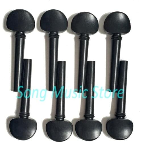 Wtsfwf 4/4 3/4 1/2 1/4 1/8 black violin accessary ebony Wood violin tuning peg for violin