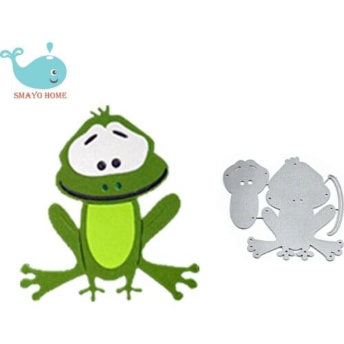 Animal Frog Craft Metal Cutting Dies Scrapbooking Stencil for Album Paper DIY Gift Cards Decoration Embossing Mold Dies New