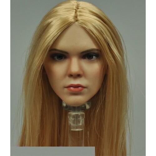 1/6 Scale FX09A Jenna Blonde Hair Female Head Sculpture For 12" Female Action Figure Dolls