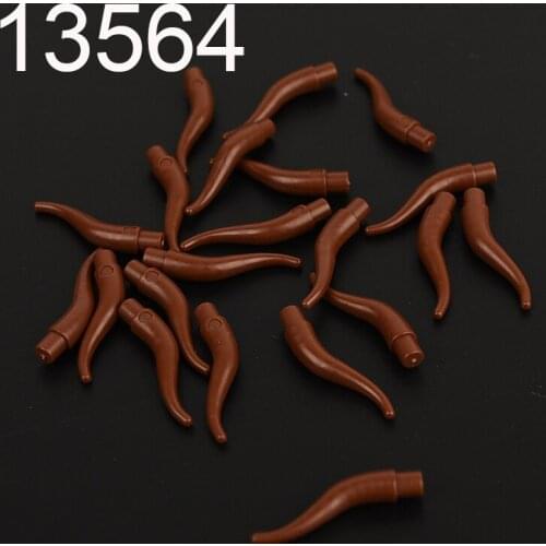 10PCS 13564 corner vines branches tongues For Building Blocks Parts DIY Toys accessories MOC Education Build Toys Brick
