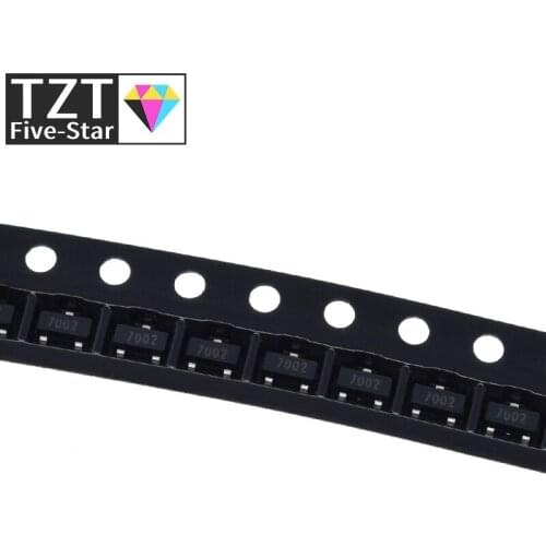 100PCS 2N7002 2N7002LT1G MOSFET N-CH 60V 300MA SOT-23