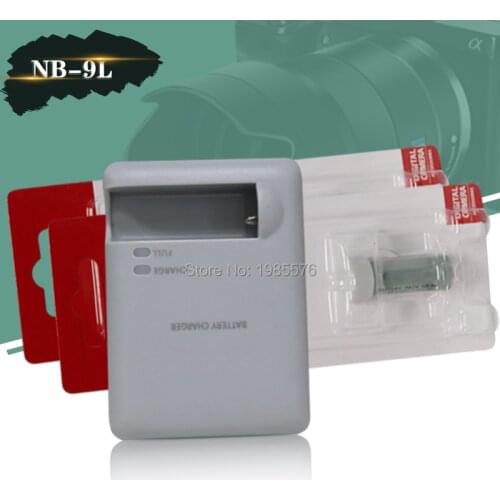 2pcs NB-9L NB9L Batteries for Canon ELPH 510 520 530 HS SD4500 IS IXUS 1000 1100 500 510 With Digital Camera CCB-2LBE charger