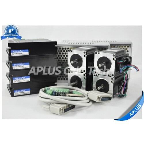 4-Axis NEMA 23 Stepper Motor 255oz-in & Driver PSR5042 & 36V Power Supply Kit