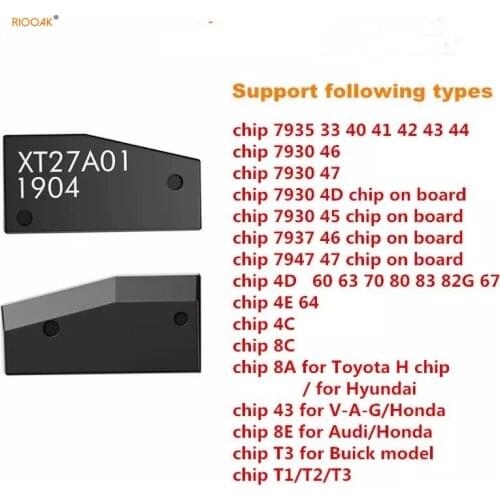 50pcs VVDI Super Chip for VVDI Key Chip XT27A01 XT27A66 Copier 46/47/48/4C/4D/4E Transponder Unlimited copy for vvdi key tool