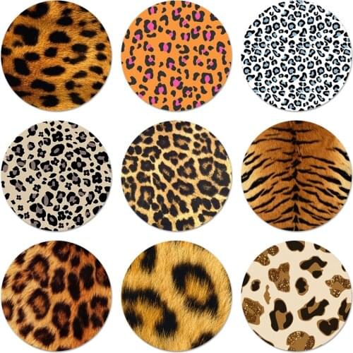 58mm Fashion Tiger Leopard Print Panther Icons Pins Badge Decoration Brooches Metal Badges For Clothes Backpack Decoration