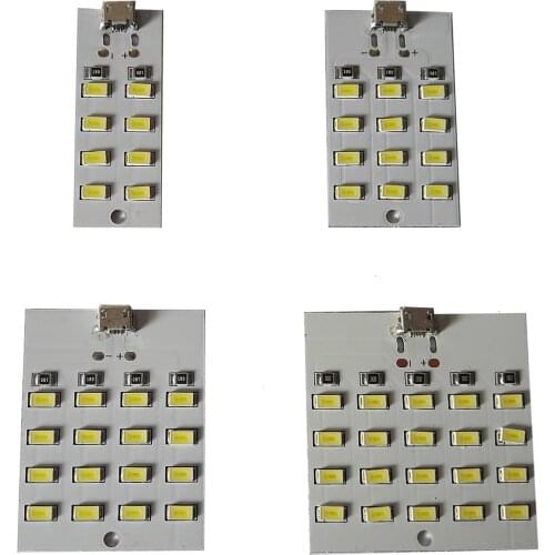 8/12/16 / 20LED lighting lamp beads USB mobile light emergency light night light aluminum substrate 5V 5730 LED