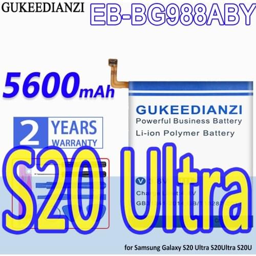 High Capacity GUKEEDIANZI Battery EB-BG988ABY 5600mAh for Samsung Galaxy S20 S20Ultra S20U