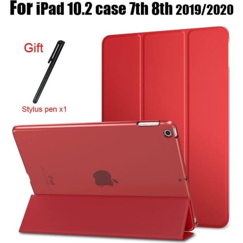 Tablet Case For iPad 10.2 inch 2019 8th 7th Gen A2197 A2200 A2198 Fundas PU Ultra Slim Wake Smart Cover Case for iPad 10.2 2020