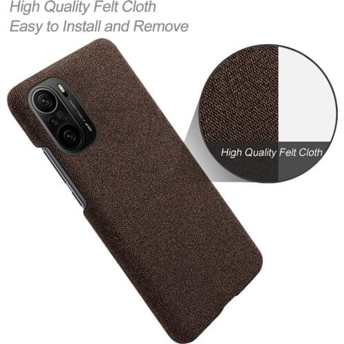 Cloth Texture Fit Case For Xiaomi Redmi K40 Pro Plus Luxury Febric Antiskid Cover For Xiomi Redmi K40 Ultra Pro+ 6.67" Funda