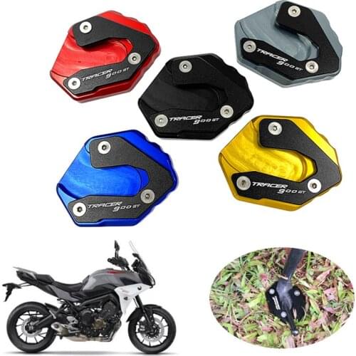 For Yamaha TRACER 900 GT 2018 2019 2020 Motorcycles Accessories Kickstand Foot Side Stand Extension Pad Support Plate Tracer 900