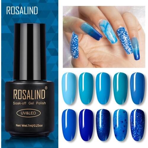 ROSALIND Gel Nail Polish Autumn And Winter Series Nails Varnishes UV Soak Off Gel Lacquer For Manicure Need LED Lamp Nail Art