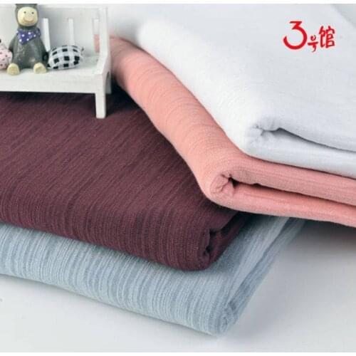 Good Quality Slub Cotton Summer Fabric By The Meters For Sewing Spring Pullover 50x165cm/Piece TK302736