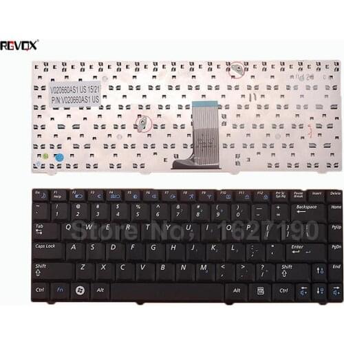 New US Laptop Keyboard For Samsung R519 BLACK Repair Notebook Replacement keyboards