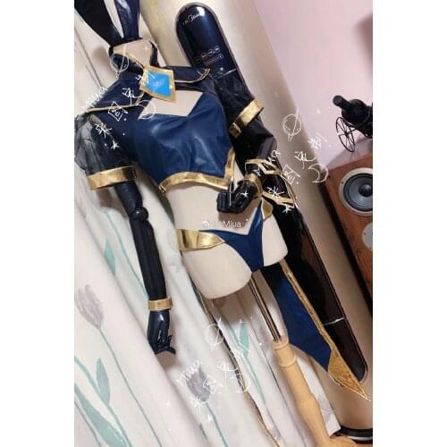 Custom made/size LOL Fan art The Steel Shadow Bunny Girl Camille Ferros Cosplay Costume sexy bunny girl cosplay costume