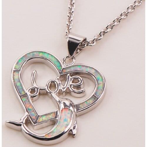 White Fire Opal 925 Sterling Silver Fashion Jewelry Pendant P139