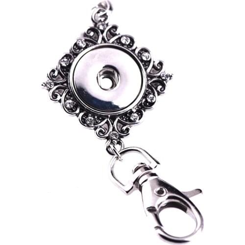 Square DIY beauty snap Pendant Necklace fit 18mm beauty snap buttons fashion snaps jewelrys women SP18-139