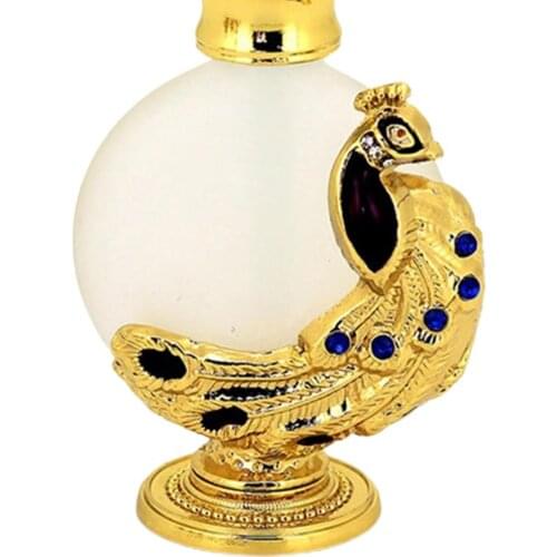 15ml Perfume Refillable Bottle Liquid Storage Perfume Bottle Antiqued Sealing Empty Essential Oil Diffuser Compact for Makeup