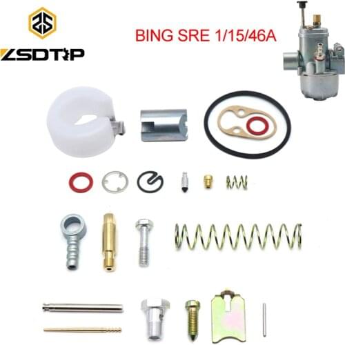 ZSDTRP Motorcycle Carburetor Repair Kits PUCH BING 15MM Carburetor Repair Gasket For BING SRE 1/15/46A For BING Repair Kit