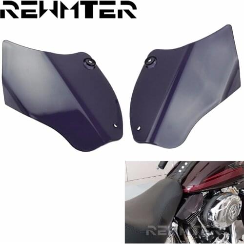 Motorcycle Air Deflector Reflective Saddle Air Heat Shields ABS For Harley Softail Fatboy FLSTF FLS FXS 2000-2015 2016 2017