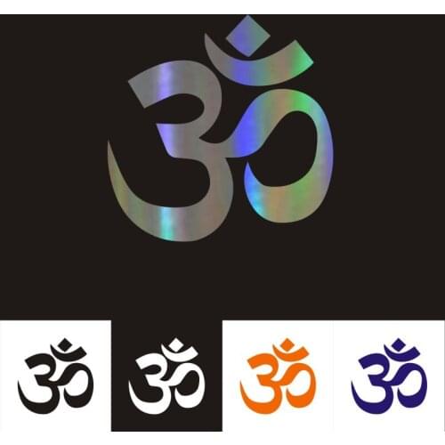 Car Stickers SYMBOL YOGA Car Motorcycles Auto Window Decoration Reflective Custom Sticker 10cm*10cm