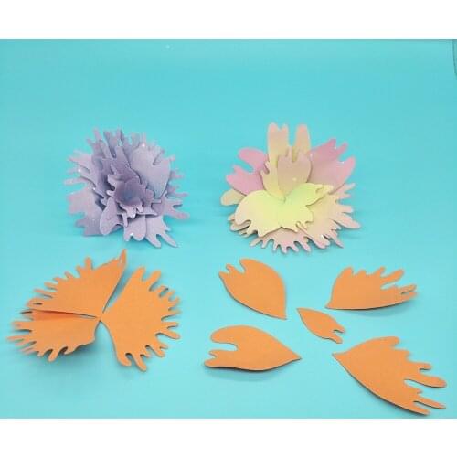 New irregular 6-piece petal metal cutting mold scrapbook mold embossed decoration photo album decoration card making DIY craft