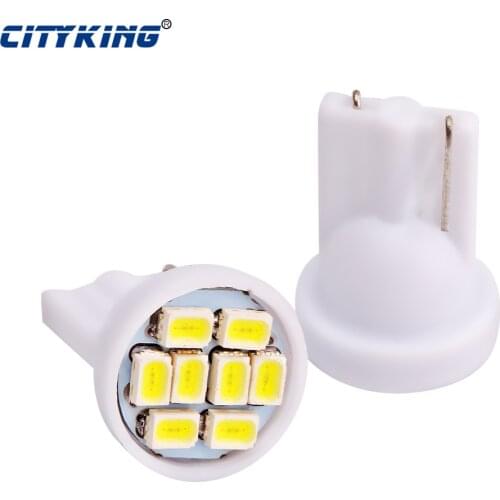 Wholesale 100pcs/lot T10 8led 1206 3020 led T10 8smd 194 168 192 W5W led W5W 168 Wedge Door Instrument Side Bulb Lamp