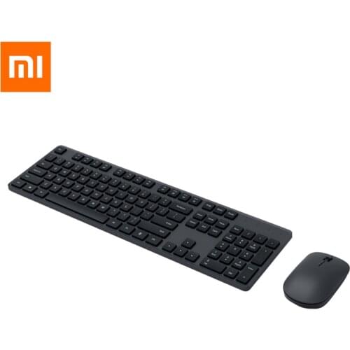 Original Xiaomi Mijia Wireless Keyboard Mouse Set USB 2.4G Rceiver 104 keys Keyboard with Mouse for Laptop PC Windows10 Notebook