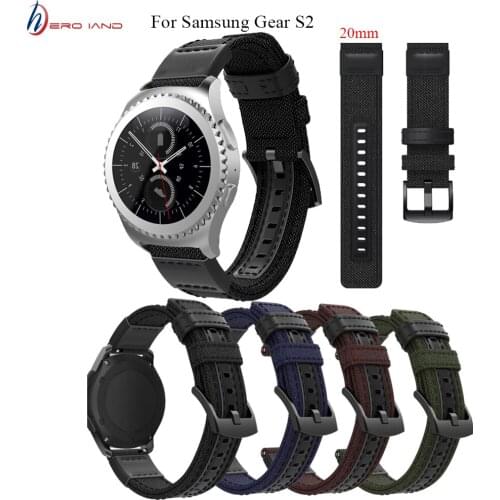 Nylon Loop Strap For Samsung Galaxy Watch 42mm Active 2 44mm 40mm SM-R820 R830/Active 2 Band Bracelet Gear S2 Sport Watchband