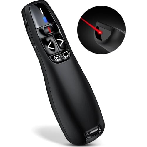 RF 2.4GHz Wireless Presenter Red Laser Pointer For Powerpoint Presentation Remote Control PPT Presentation Filp Pen For Mac PC