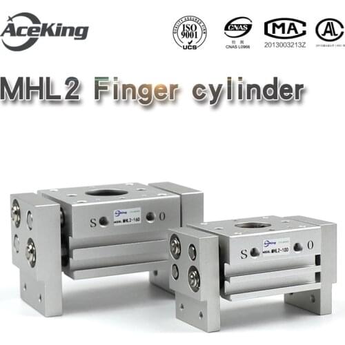 Wide type pneumatic finger clamping MHL2-10 of 16 d/d/d / 20 d/d / 32 large diameter 40 d1 / d2 pneumatic rich type cylinder