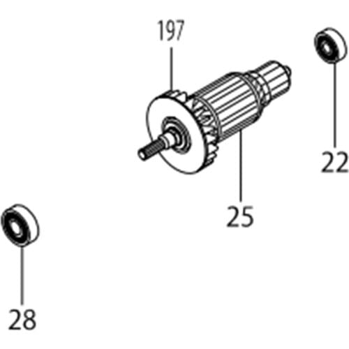 Armature Rotor For Makita BLS713Z DLS713