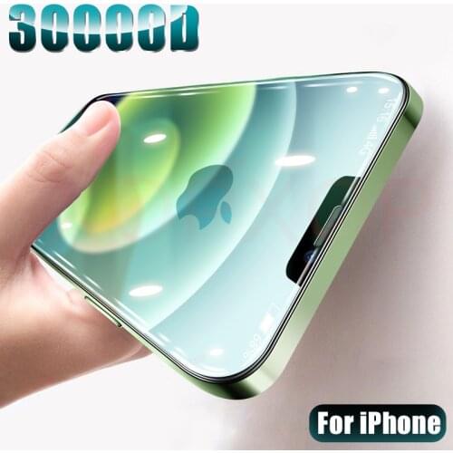 30000D Full Cover Tempered Protective Glass on For iPhone 12 11 Pro Max Screen protector for iPhone X Xr Xs Max 12 Mini Glass