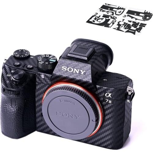 Camera Body Cover Carbon Fiber Film Kit For SONY A7III A7R3 A7RIV A7II A7M3 A7RII A7 Markiii A7S3 A7C A9 Anti-Scratch 3M Sticker