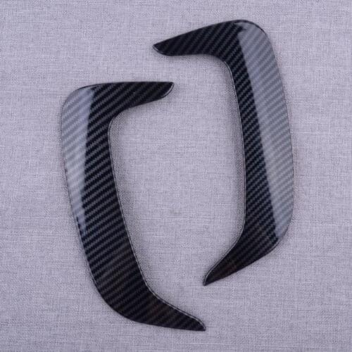 1 Pair Car ABS Carbon Fiber Style Rear Side Air Vent Fender Covers Trims Fit for Dodge Charger 2020 2019 2018 2017 2016 2015