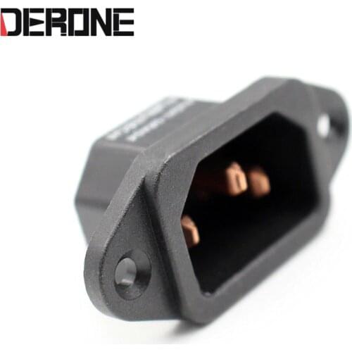 1piece High quality Power Socket Connectors 3Pin IEC seat jack plug for amplifier dac