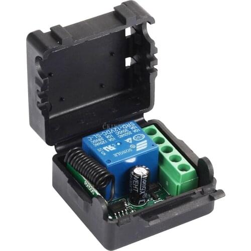 100Pcs/Lot 433 Mhz Wireless Remote Control Switch DC 12V 10A 1CH relay 433Mhz Receiver Module For 1527 learning code Transmitter