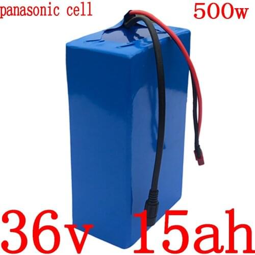 36v battery pack 500W 36v 15ah electric bicycle battery 36v 14.5ah Lithium battery use panasonic cell with 15A BMS+2A charger