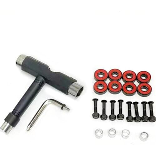 Four wheel sliding plate accessories 54mm sliding plate wheel screw nut tool bearing gasket combination