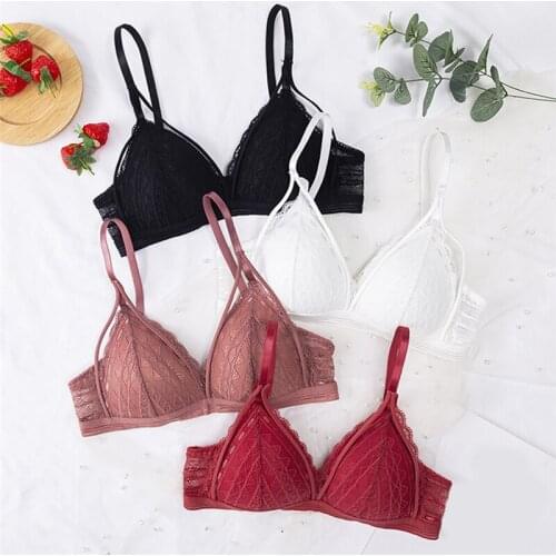 Push Up Bra Bralette Women Underwear Lingerie Sexy BH Seamless Lace Brassiere Pitted Without Underwire For Female