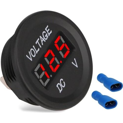 DC 12V 24V Digital Car Motorcycle Voltmeter Gauge Volt Meter Gauge Waterproof