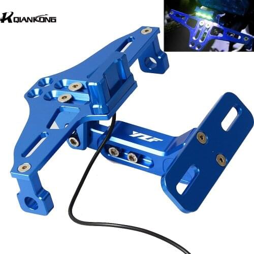 For Yamaha YZF R1 R3 R15 R25 R125 2005-2014 2013 2012 2011 Motorcycle Adjustable Bracket Licence Plate Holder Frame Number Plate