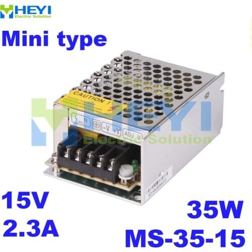 Micro single switching power supply MS-35-15 output 15VDC 2.3A 35W mini power supply