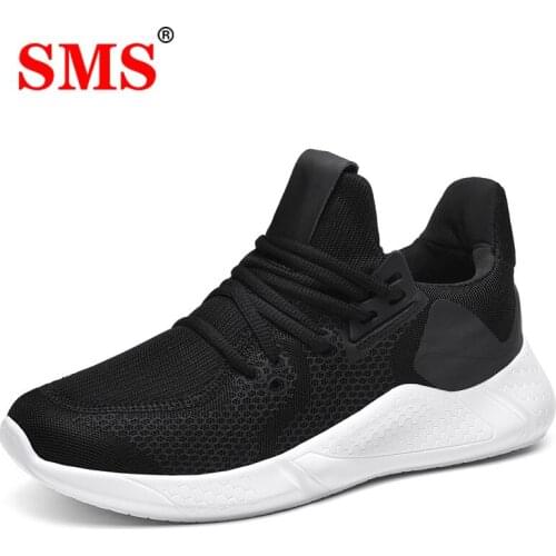 SMS Men Shoes Light Running Shoes Comfortable Casual Sneaker Breathable Non-slip Wear-resistant Outdoor Walking Men Sport Shoes