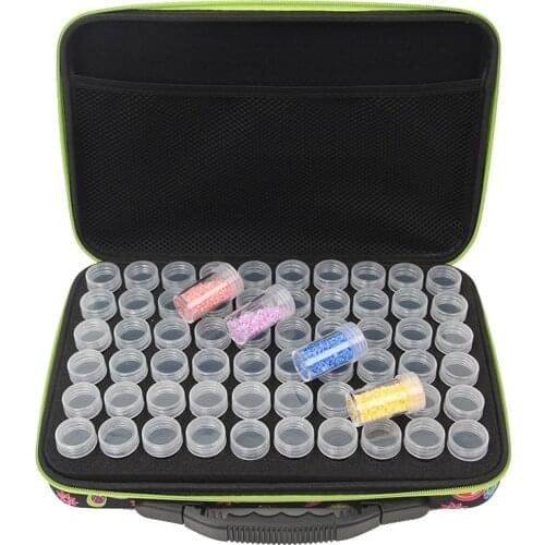 60/120pcs 10 Color 5D DIY Diamond Painting Storage Box Kit Butterfly Hangbag With Bottlle Accessories Tool for Embroidery Mosaic