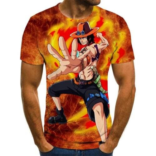 2021 New anime T-shirt summer fun print for men and women a 3D T-shirt male Harajuku street short-sleeved T-shirt top XXS-6XL