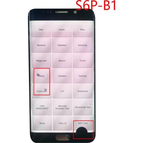 Original LCD touch screen digitizer assembly for Samsung Galaxy S6 plus display defective S6 screen